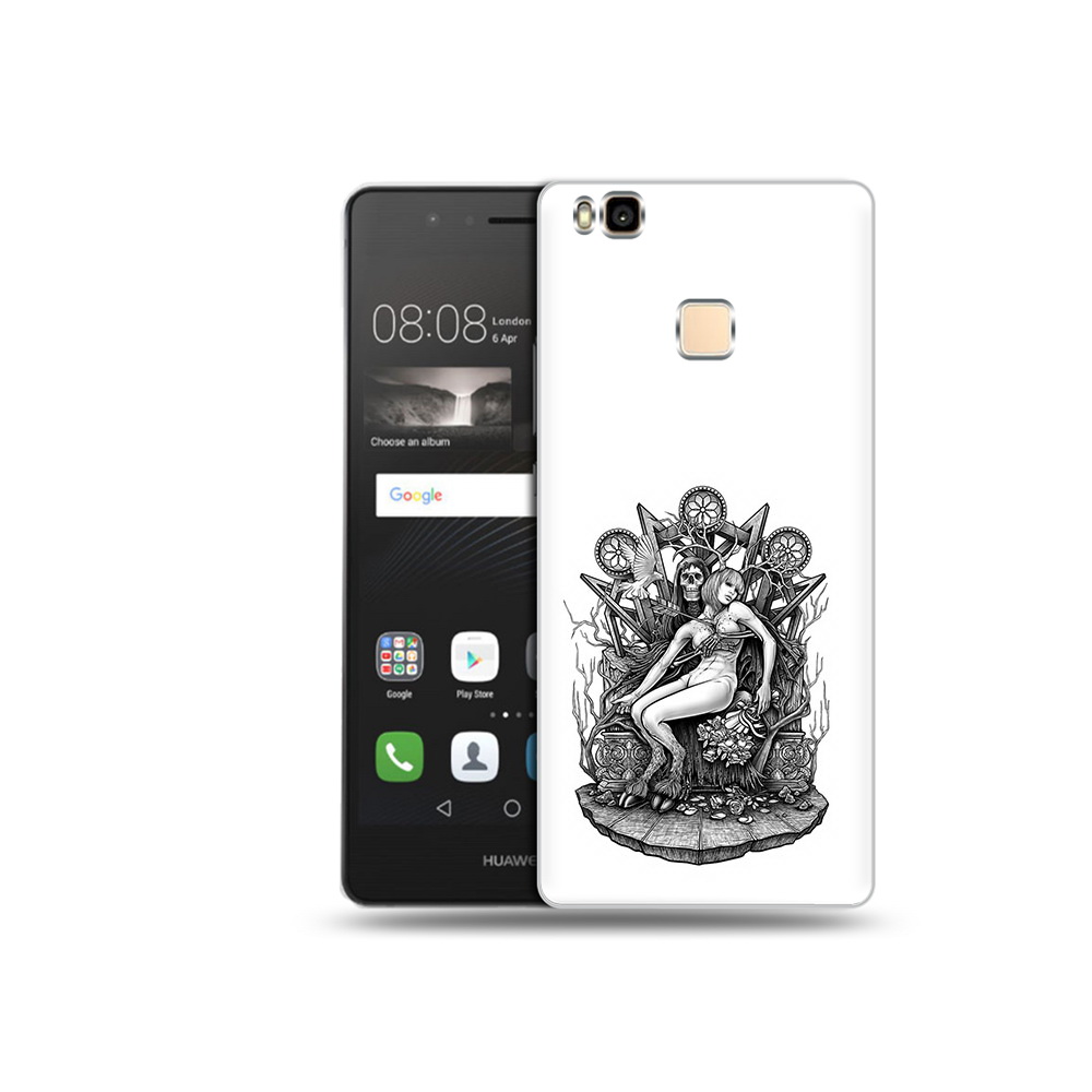 

Чехол MyPads Tocco для Huawei P9 Lite девушка на троне (PT74547.57.309), Прозрачный, Tocco