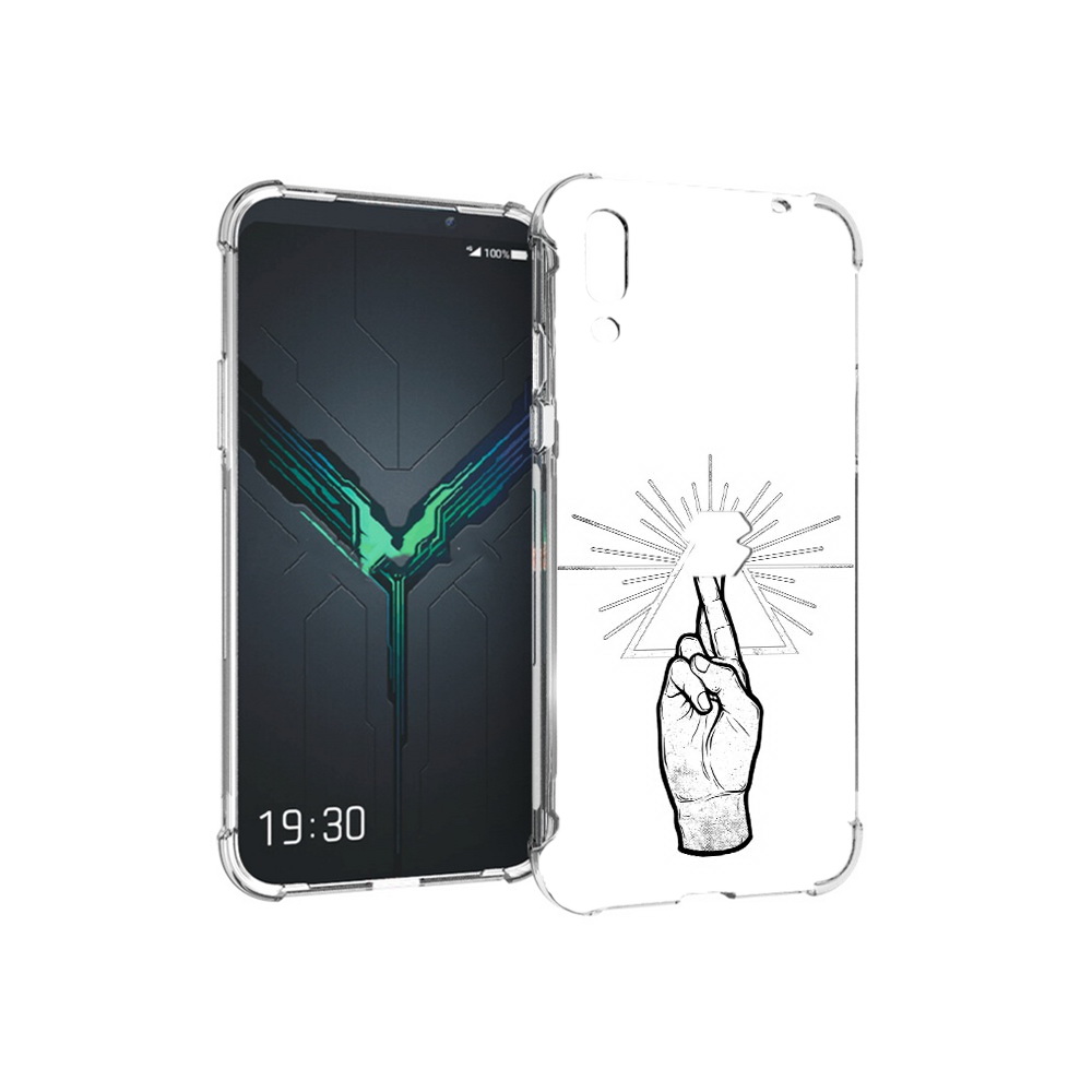 

Чехол MyPads Tocco для Xiaomi Black Shark 2 черно белая рука (PT144492.263.681), Прозрачный, Tocco