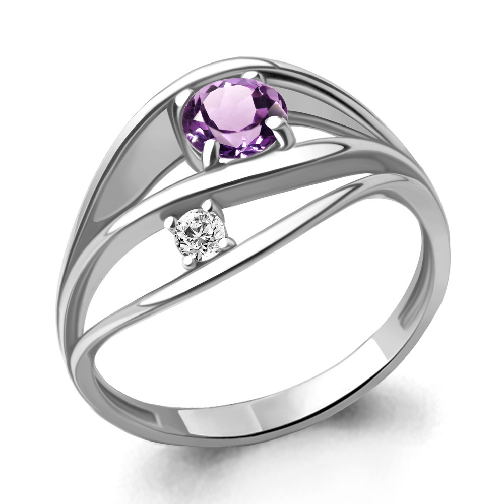 

Кольцо из серебра р.  AQUAMARINE 6944504А_925_р, 6944504А_925_р