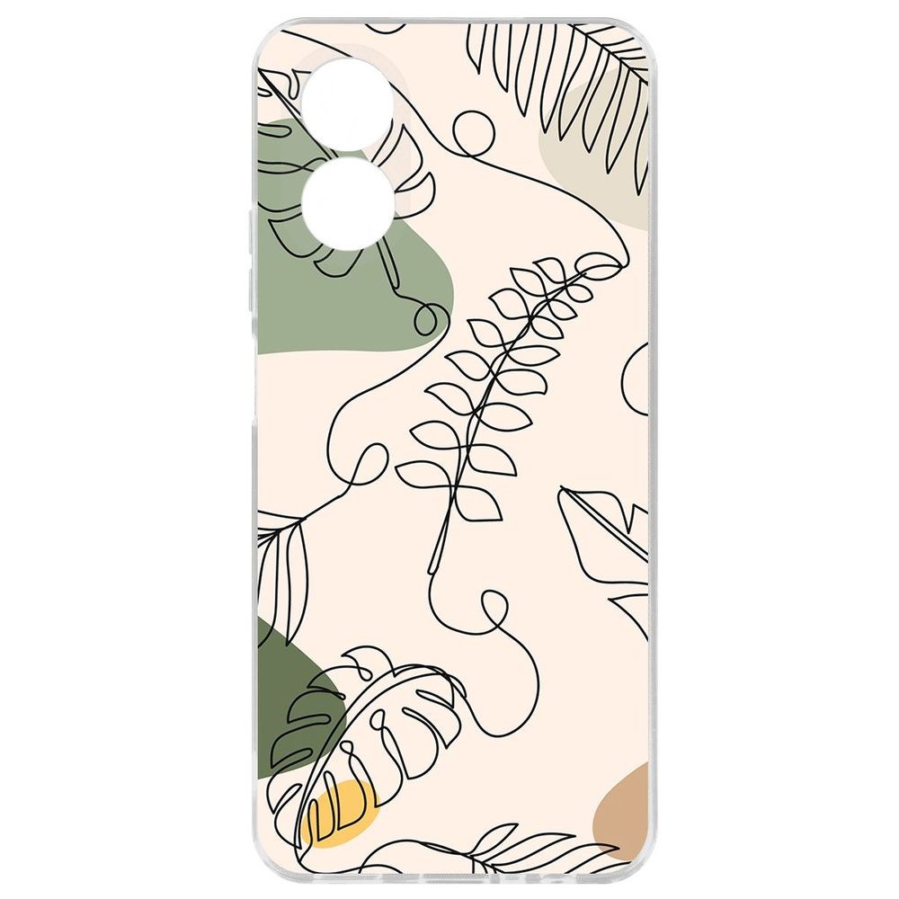 

Чехол-накладка Krutoff Clear Case Линия весны для Oppo A38 4G, Прозрачный