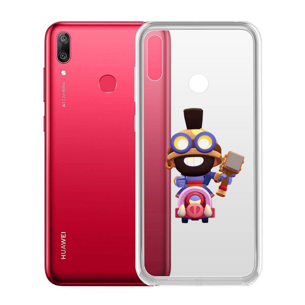 

Чехол-накладка Brawl Stars-Карл Всадник на кабане для Huawei Y7 (2019)