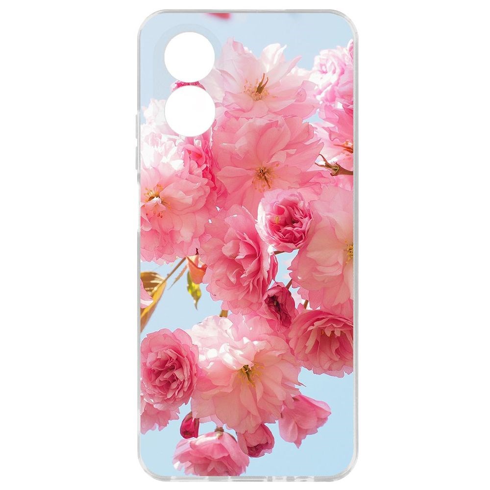 

Чехол-накладка Krutoff Clear Case Сакура для Oppo A38 4G, Прозрачный