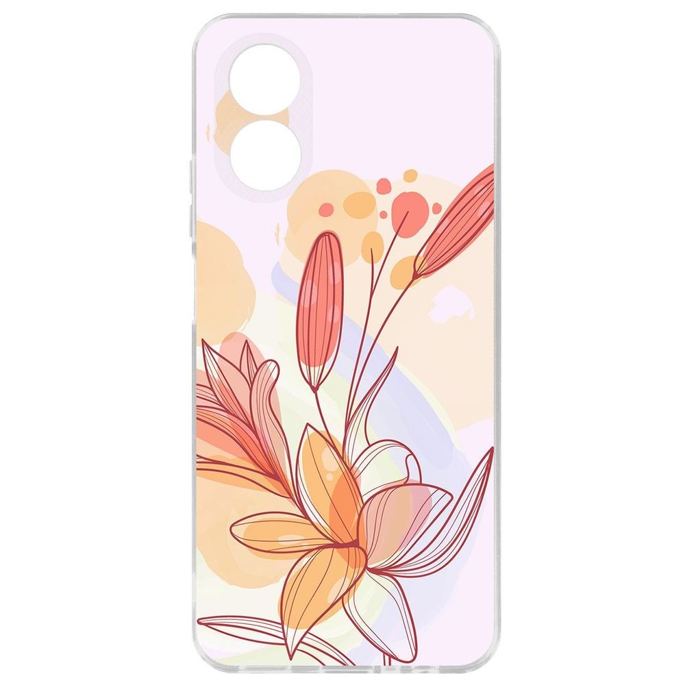 

Чехол-накладка Krutoff Clear Case Фантазия для Oppo A38 4G, Прозрачный