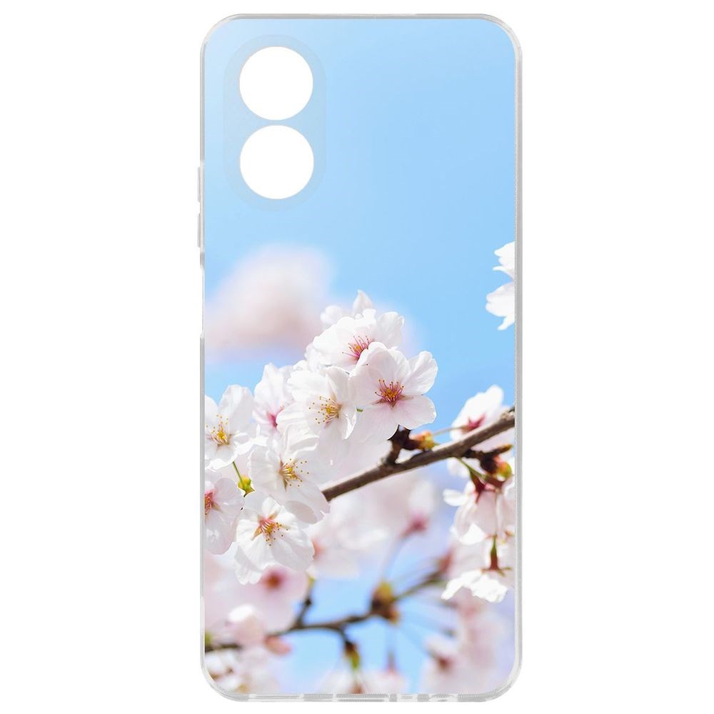 

Чехол-накладка Krutoff Clear Case Цветение для Oppo A38 4G, Прозрачный
