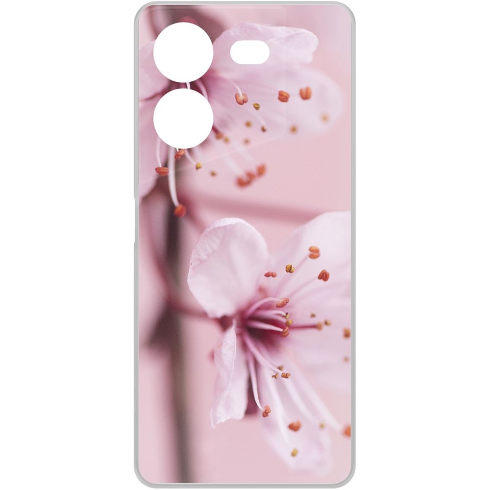 

Чехол-накладка Krutoff Clear Case Весна для TECNO Pova 5 Pro, Прозрачный