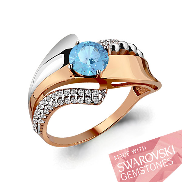 

Кольцо из серебра р. , AQUAMARINE 6483824А_925_з, 6483824А_925_з