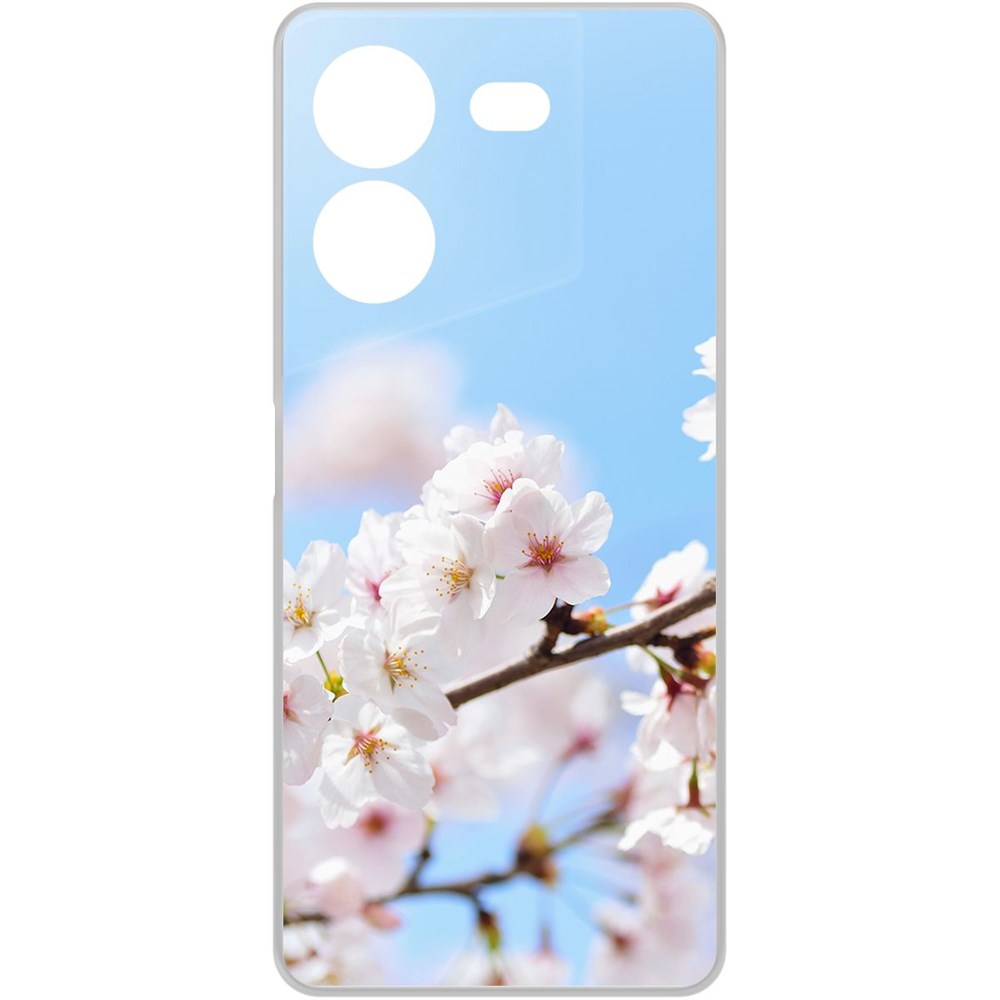 

Чехол-накладка Krutoff Clear Case Цветение для TECNO Pova 5 Pro, Прозрачный