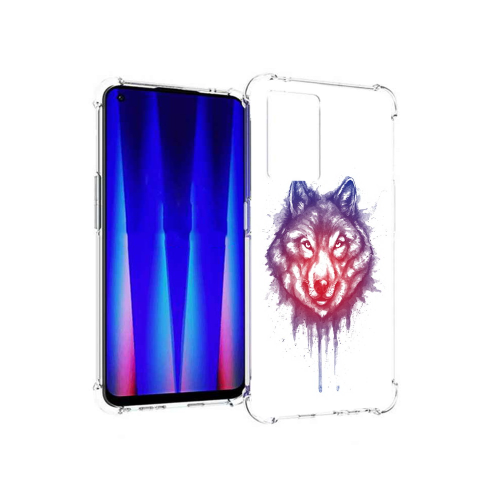 

Чехол MyPads Tocco для OnePlus Nord CE 5G пушистый волк, Прозрачный, Tocco