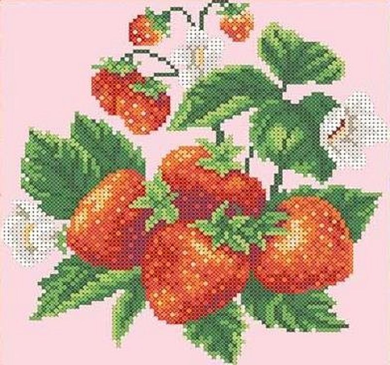 

Рисунок на ткани Каролинка Клубничка ТКБЦ 4010