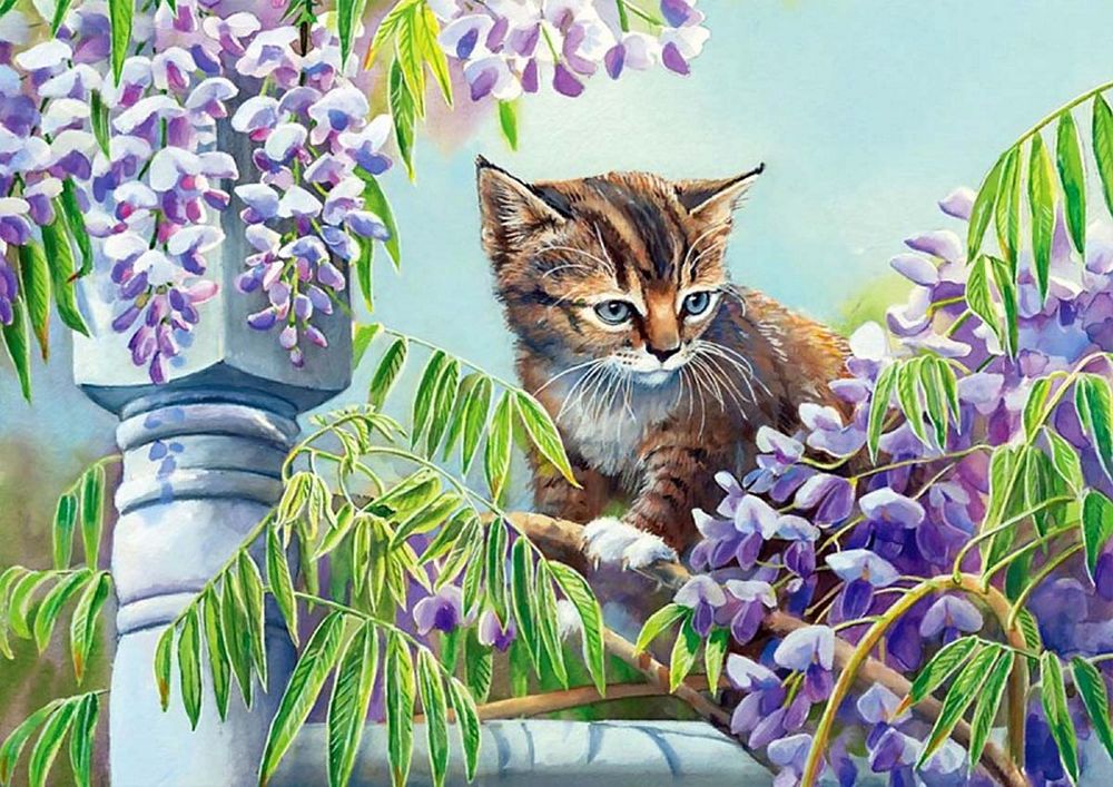 

Рисунок на ткани Каролинка Котенок КЛ-3068