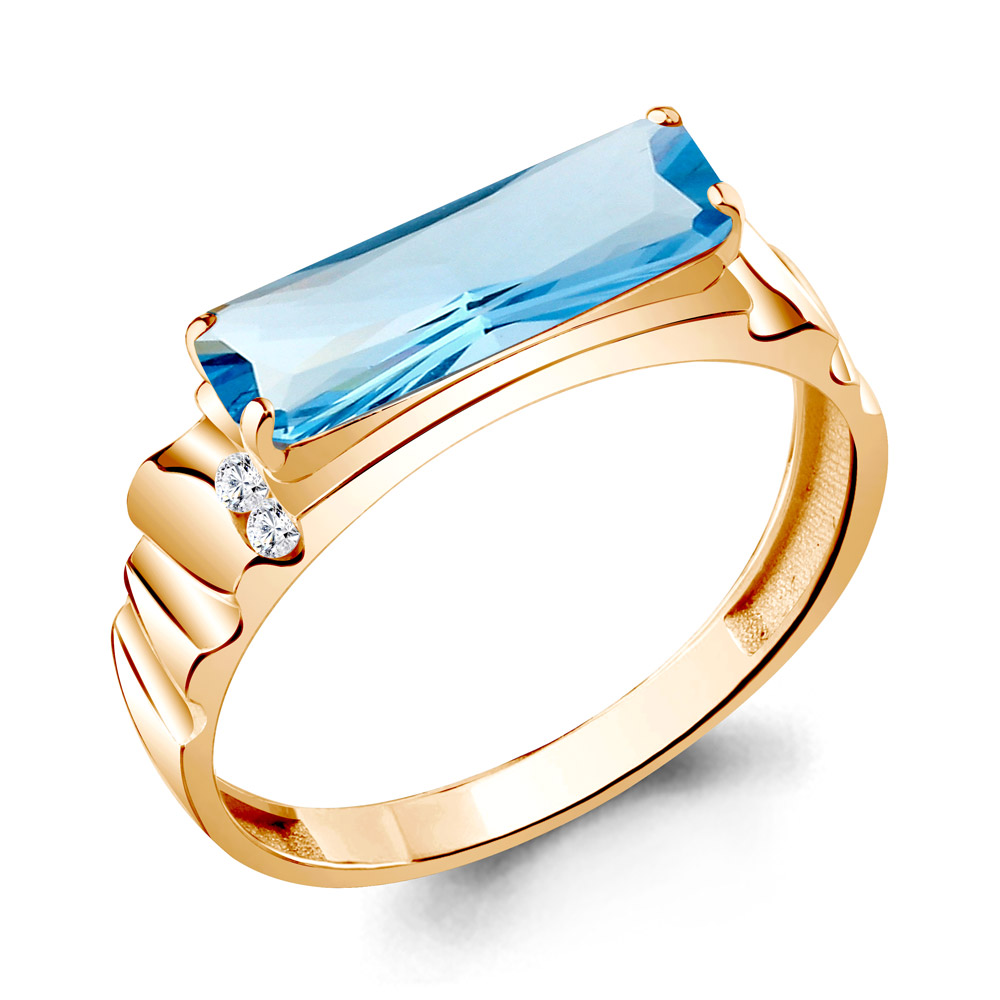 

Кольцо из серебра р. , AQUAMARINE 6934092А_925_з, 6934092А_925_з