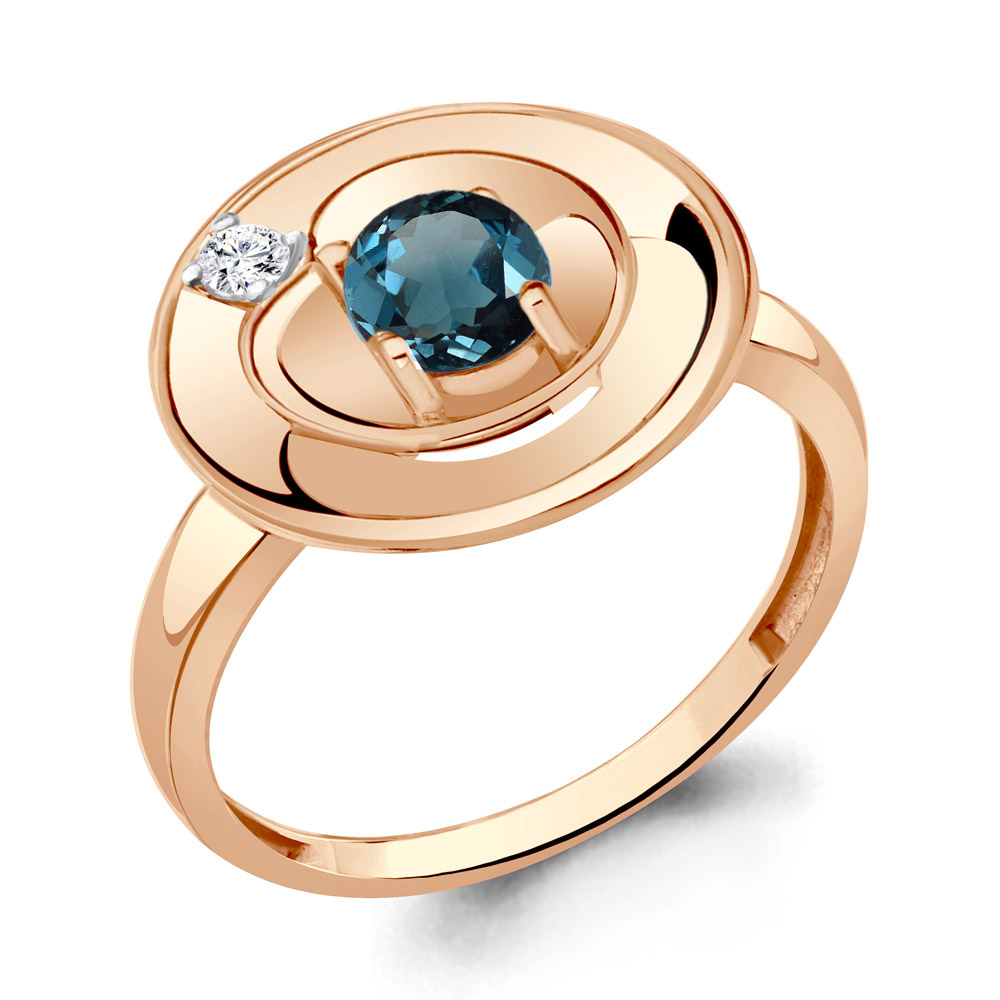 

Кольцо из серебра р. 17,5 AQUAMARINE 6944608А_925_з, 6944608А_925_з
