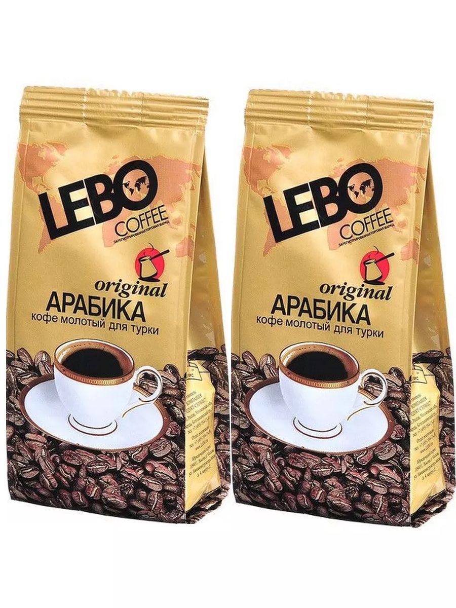 Кофе молотый Lebo Original черный, 100 г