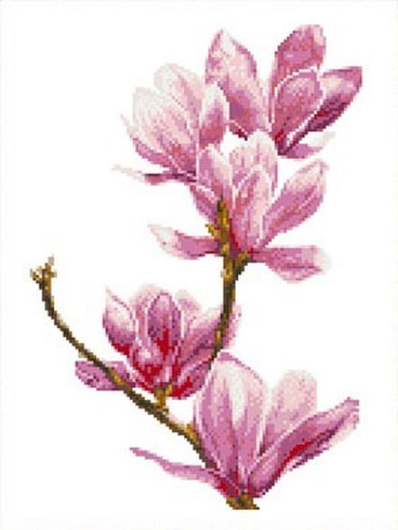 

Рисунок на ткани Каролинка Магнолия КК 019