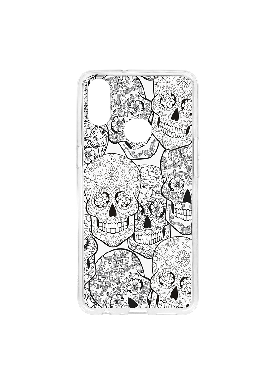 фото Чехол на samsung galaxy a10s kruche print skull black кruче