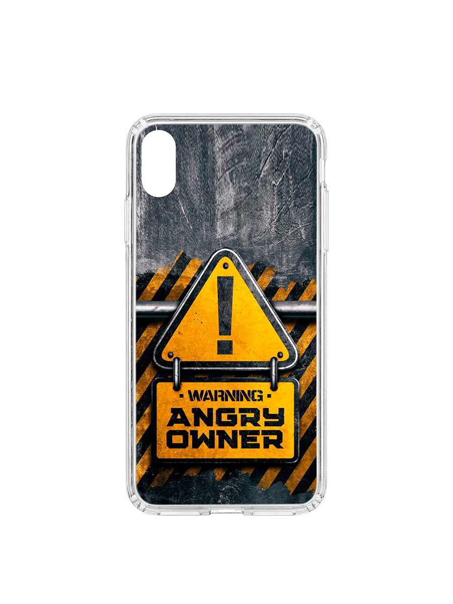 фото Чехол на apple iphone xs max kruche print angry owner кruче