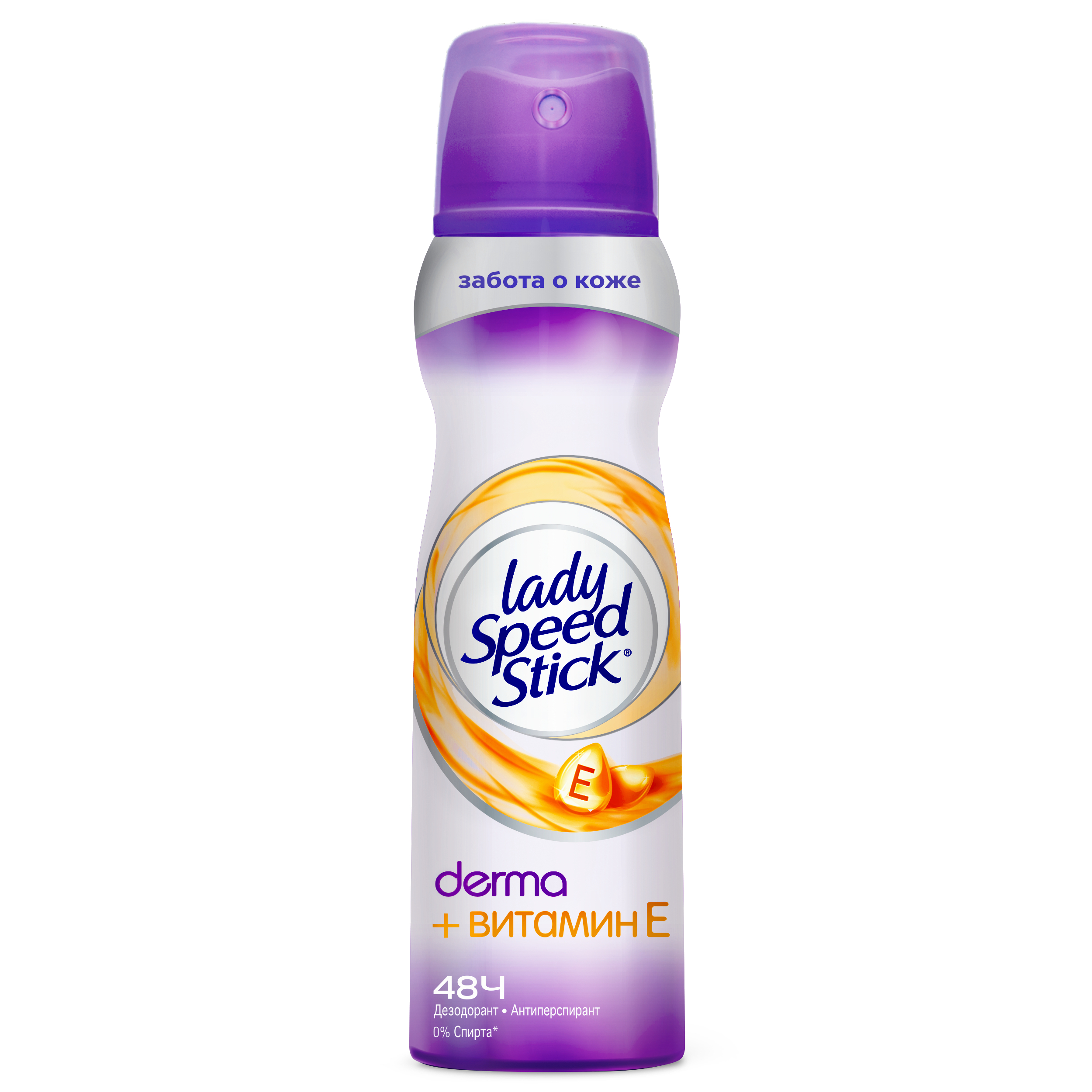 Дезодорант-антиперспирант спрей Lady Speed Stick Derma витамин Е, 150 мл