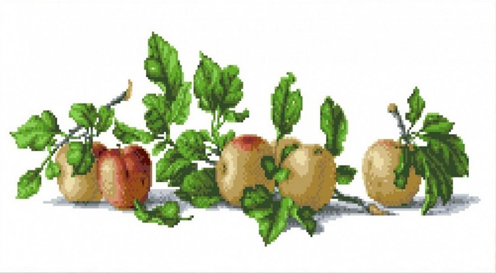 

Рисунок на ткани Каролинка Натюрморт с яблоками ТКБЦ 2005