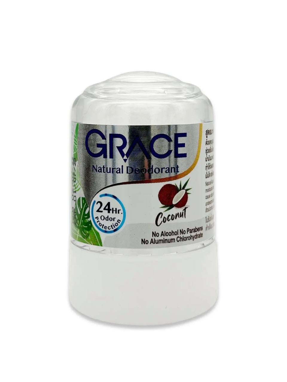 Дезодорант кристалл Grace Crystal deodorant Coconut Кокос, 50 г дезодорант кристалл grace crystal deodorant coconut кокос 50 г