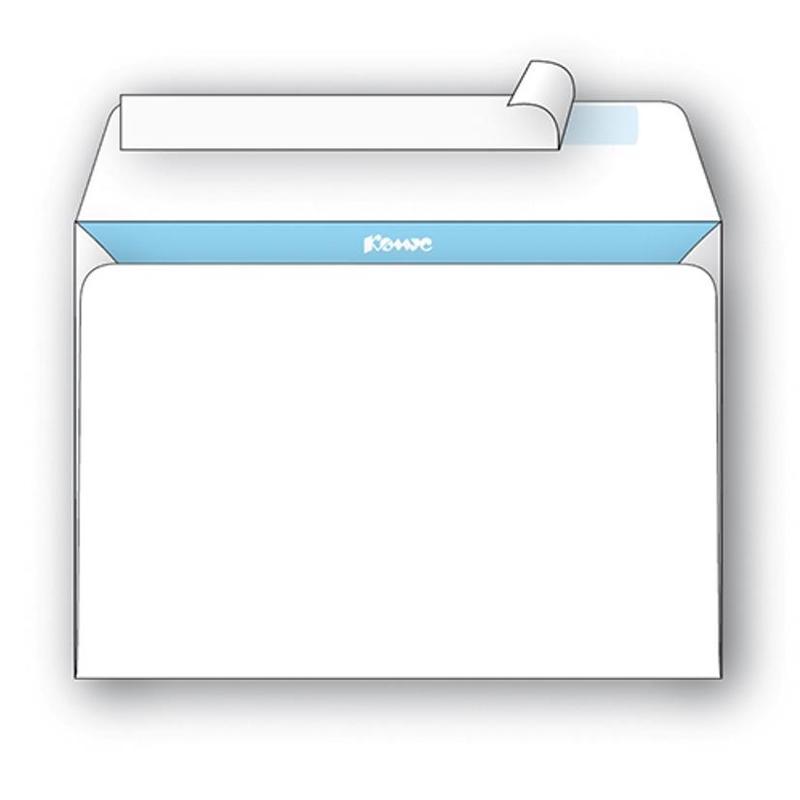 Конверт почтовый C4 Packpost BusinessPost (229x324, 100г, стрип) белый, 25шт., 10 уп.