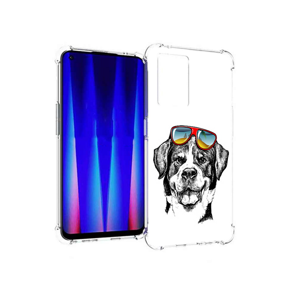 

Чехол MyPads Tocco для OnePlus Nord CE 5G счастливая собака, Прозрачный, Tocco