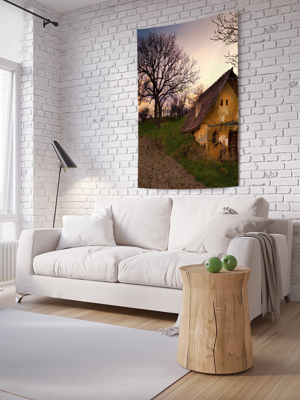 

Вертикальное фотопанно на стену JoyArty Земляной дом 150x200 см, Земляной дом