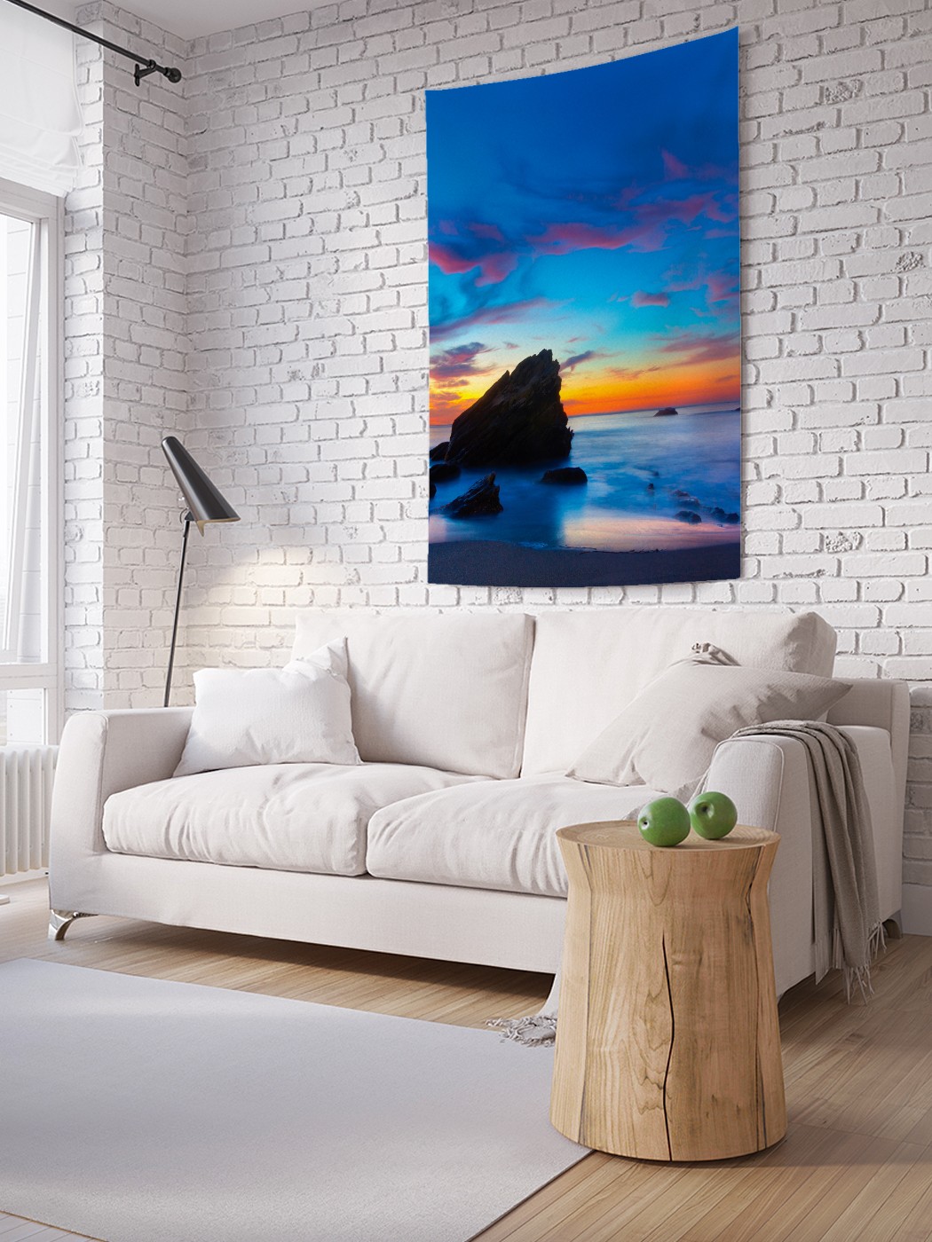 

Вертикальное фотопанно на стену JoyArty Каменистый пляж 150x200 см, Каменистый пляж