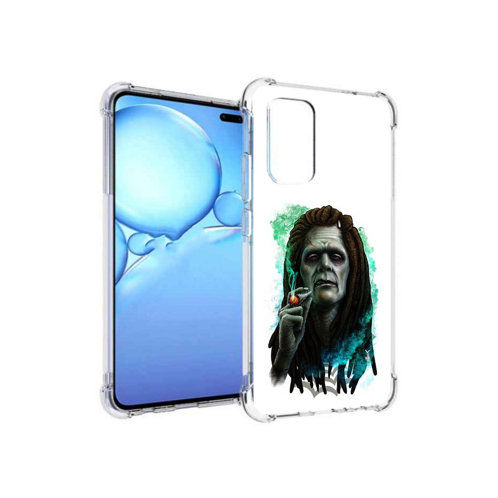 

Чехол MyPads Tocco для Vivo V19 зеленый мужчина с сигаретой (PT147328.392.360), Прозрачный, Tocco