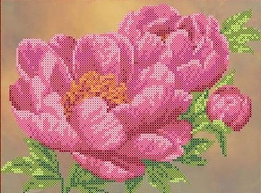 

Рисунок на ткани Каролинка Пионы КК 0003