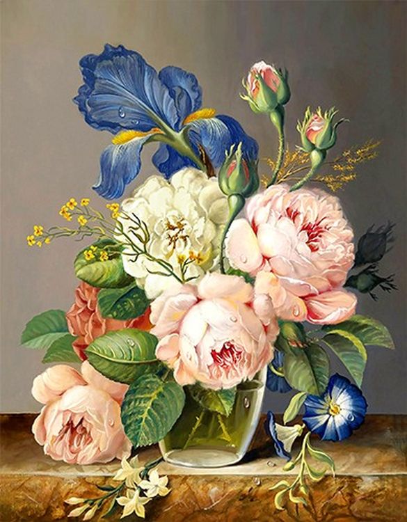 

Рисунок на ткани Каролинка Пионы КЛ-3016