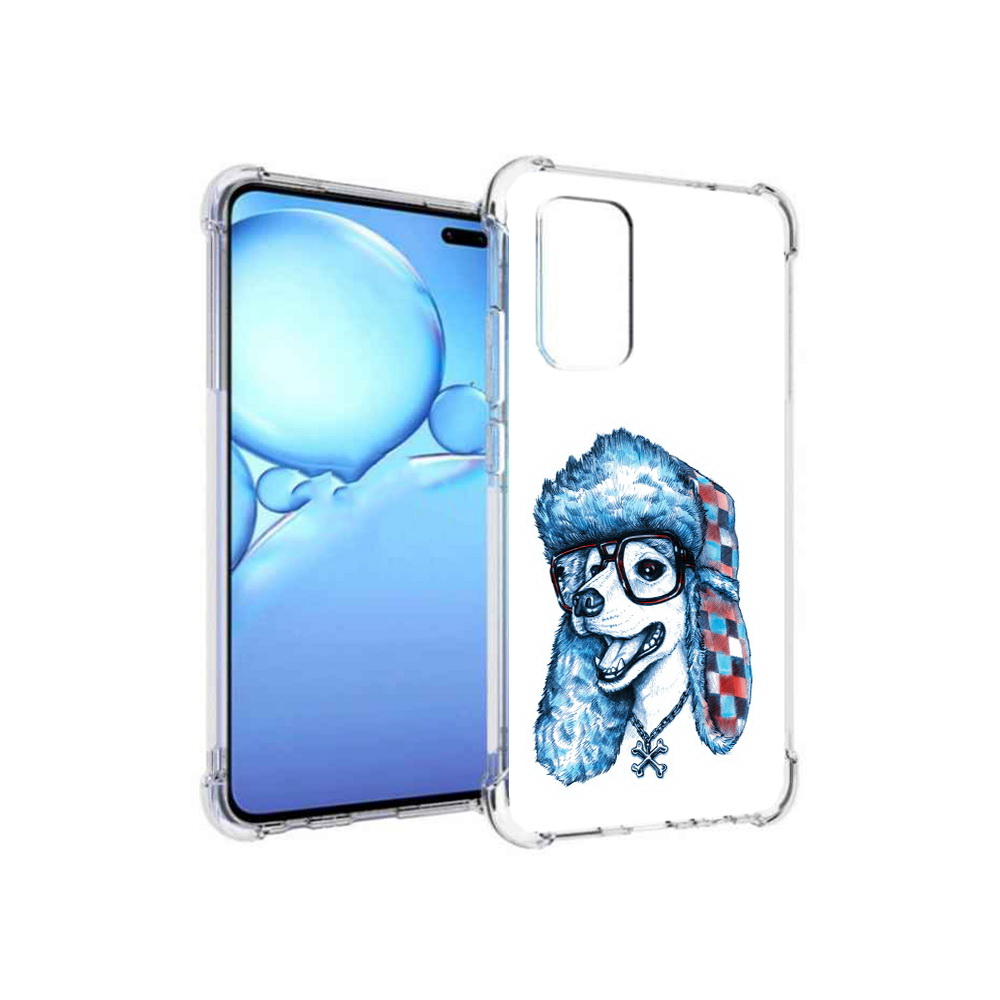 

Чехол MyPads Tocco для Vivo V19 зимний пес (PT147328.392.362), Прозрачный, Tocco