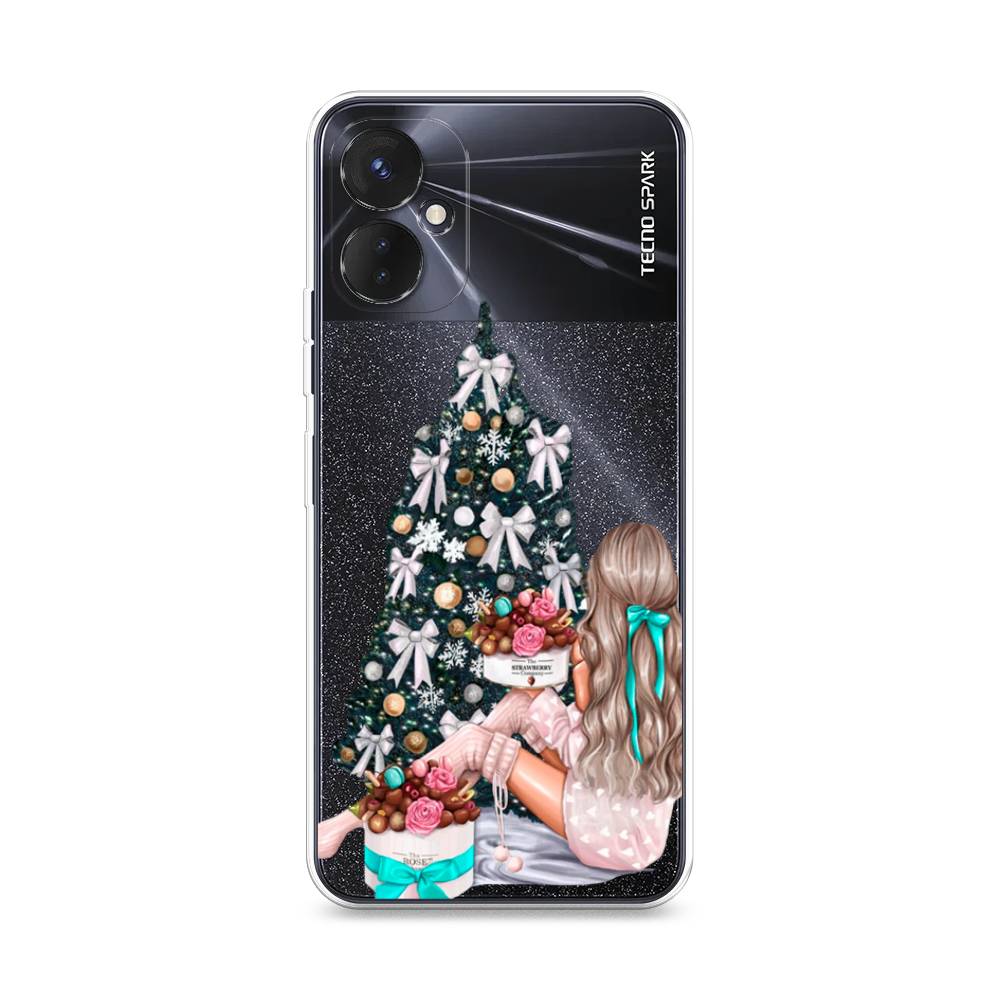 

Чехол для Tecno Spark 9 Pro "New Year", Зеленый;бежевый;голубой, 301950-5