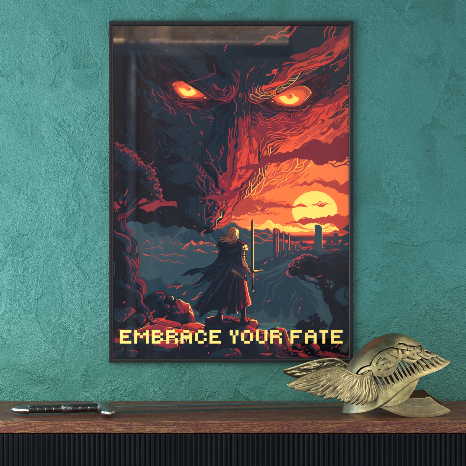 Постер в рамке DigitalRazor  poster_ER Your Fate