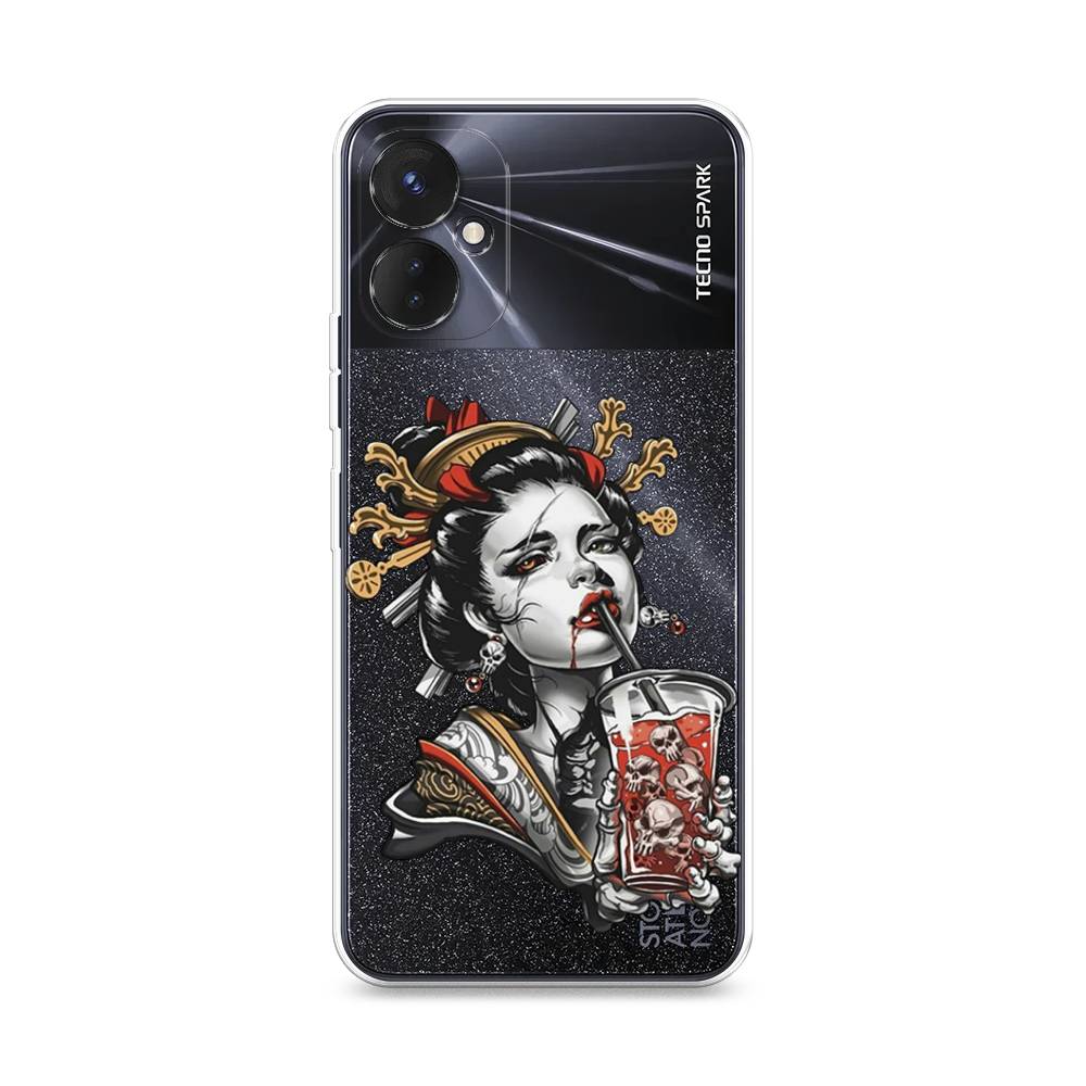 

Чехол для Tecno Spark 9 Pro "Опасная гейша", Красный;черный;серый, 301950-4