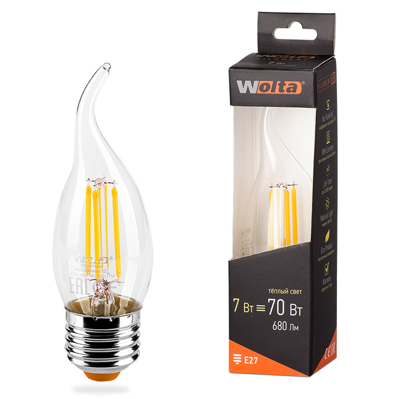 

Лампа LED WOLTA FILAMENT 25YCDFT7E27