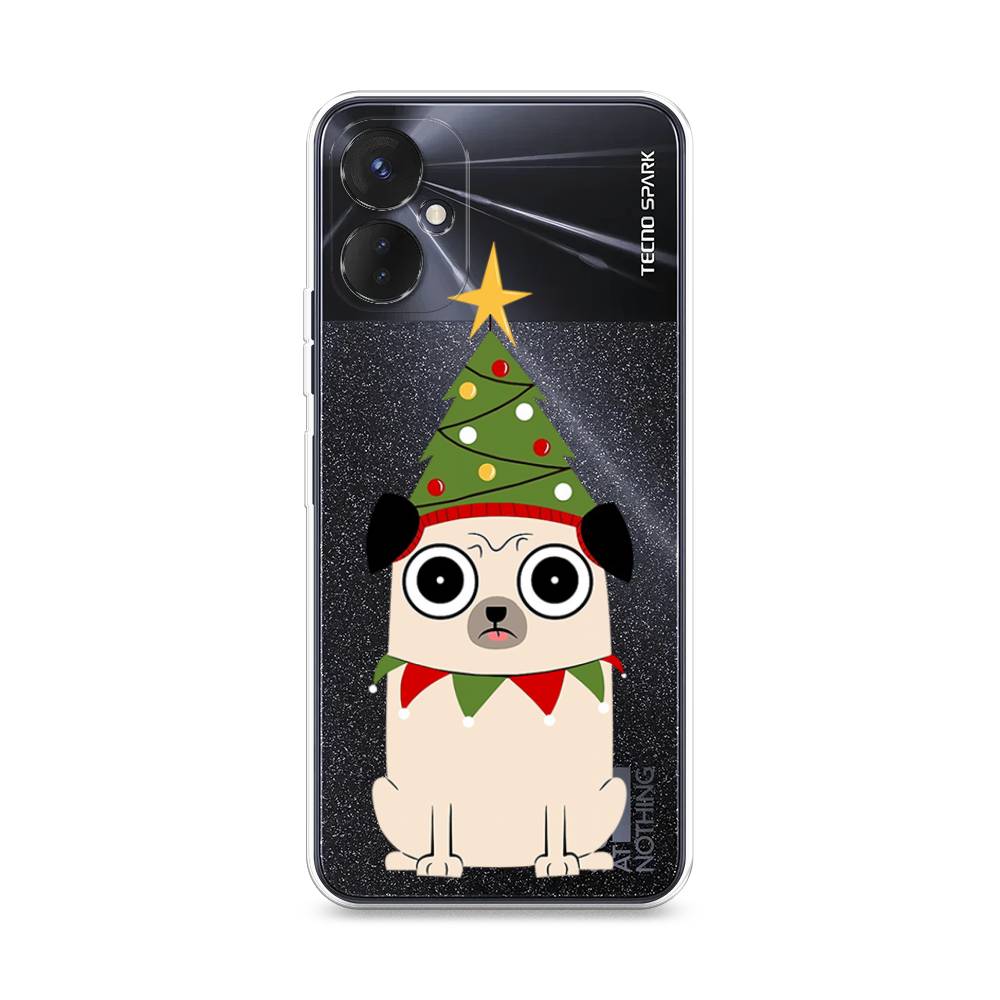 

Чехол для Tecno Spark 9 Pro "Собачка с ёлочкой", Бежевый;красный;зеленый, 301950-1
