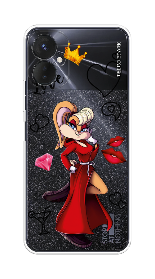 

Чехол на Tecno Spark 9 Pro "Rich Lola Bunny", Красный;бежевый;оранжевый, 301950-6