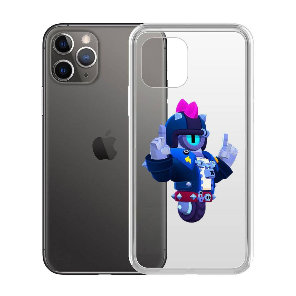 

Чехол-накладка Brawl Stars-Дикий Сту для iPhone 11 Pro, Прозрачный