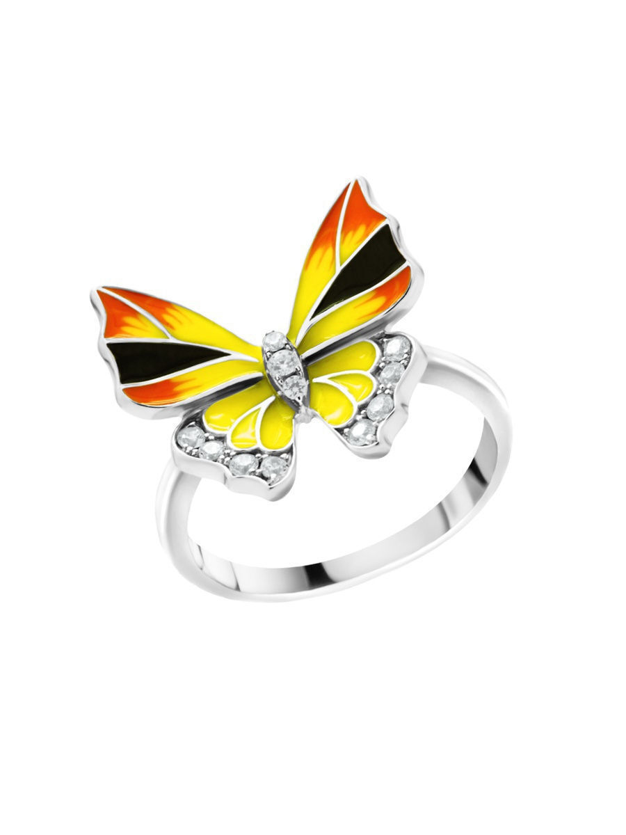 

Кольцо из серебра р. 17 VALTERA 079481, эмаль\фианит, 079481