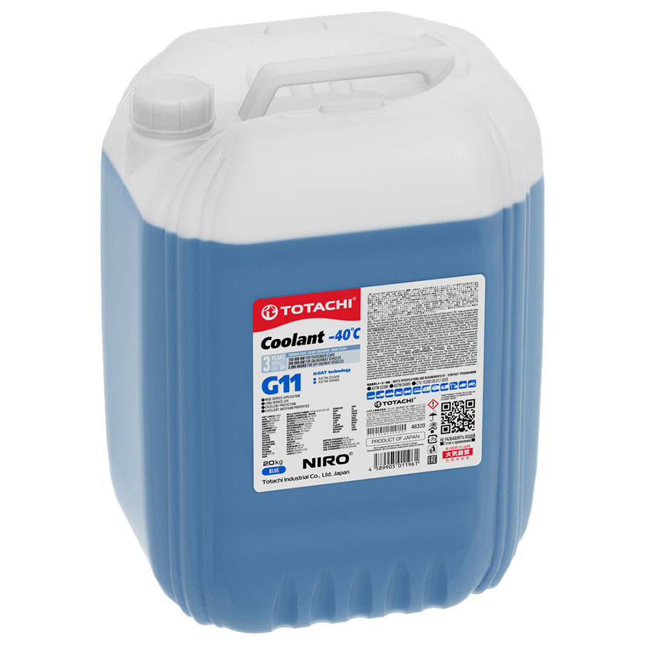 фото Антифриз totachi niro coolant blue g11 -40°с 20 кг 46320