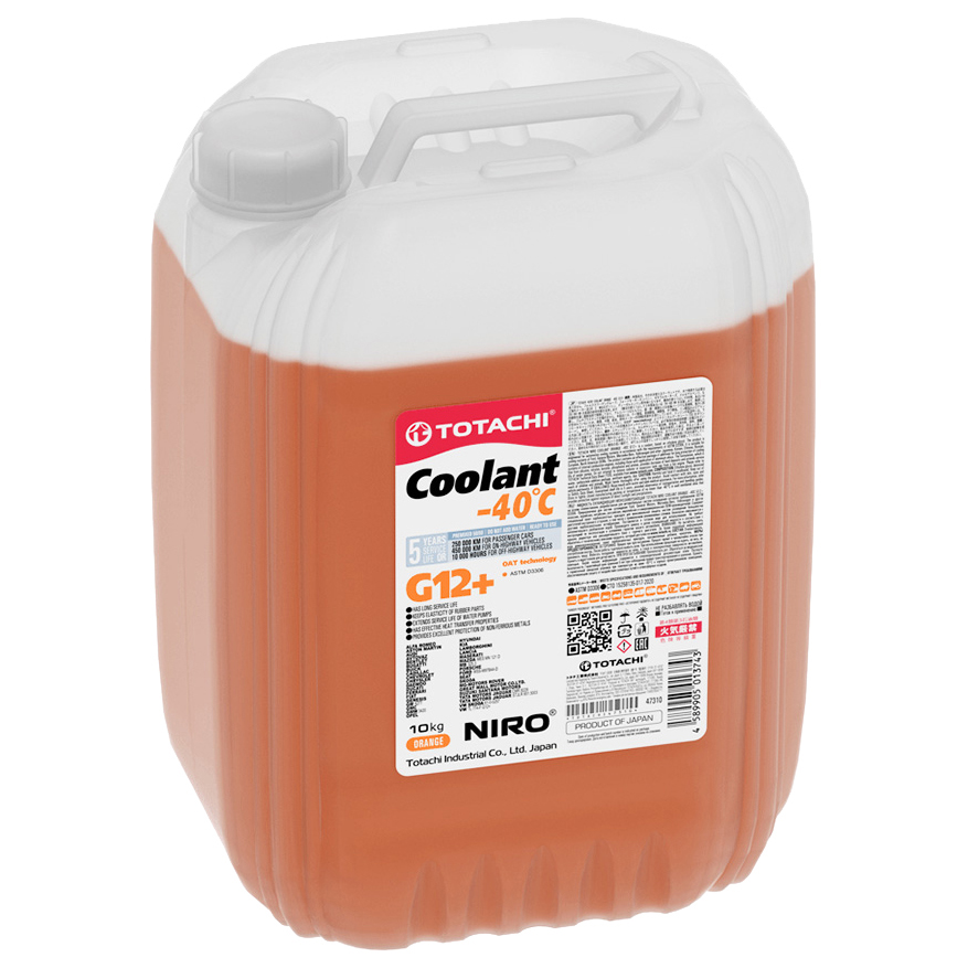 фото Антифриз totachi niro coolant orange g12+ -40°с 10 кг 47310