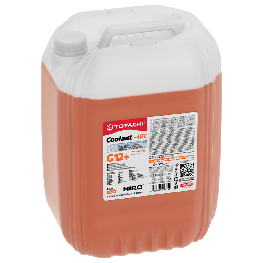 фото Антифриз totachi niro coolant orange g12+ -40°с 20 кг 47320