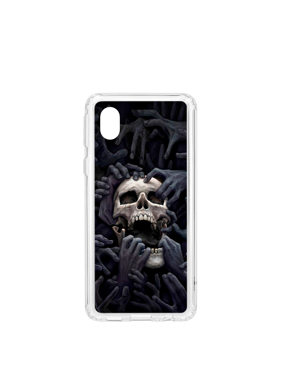 фото Чехол на samsung galaxy a01 core kruche print skull hands кruче