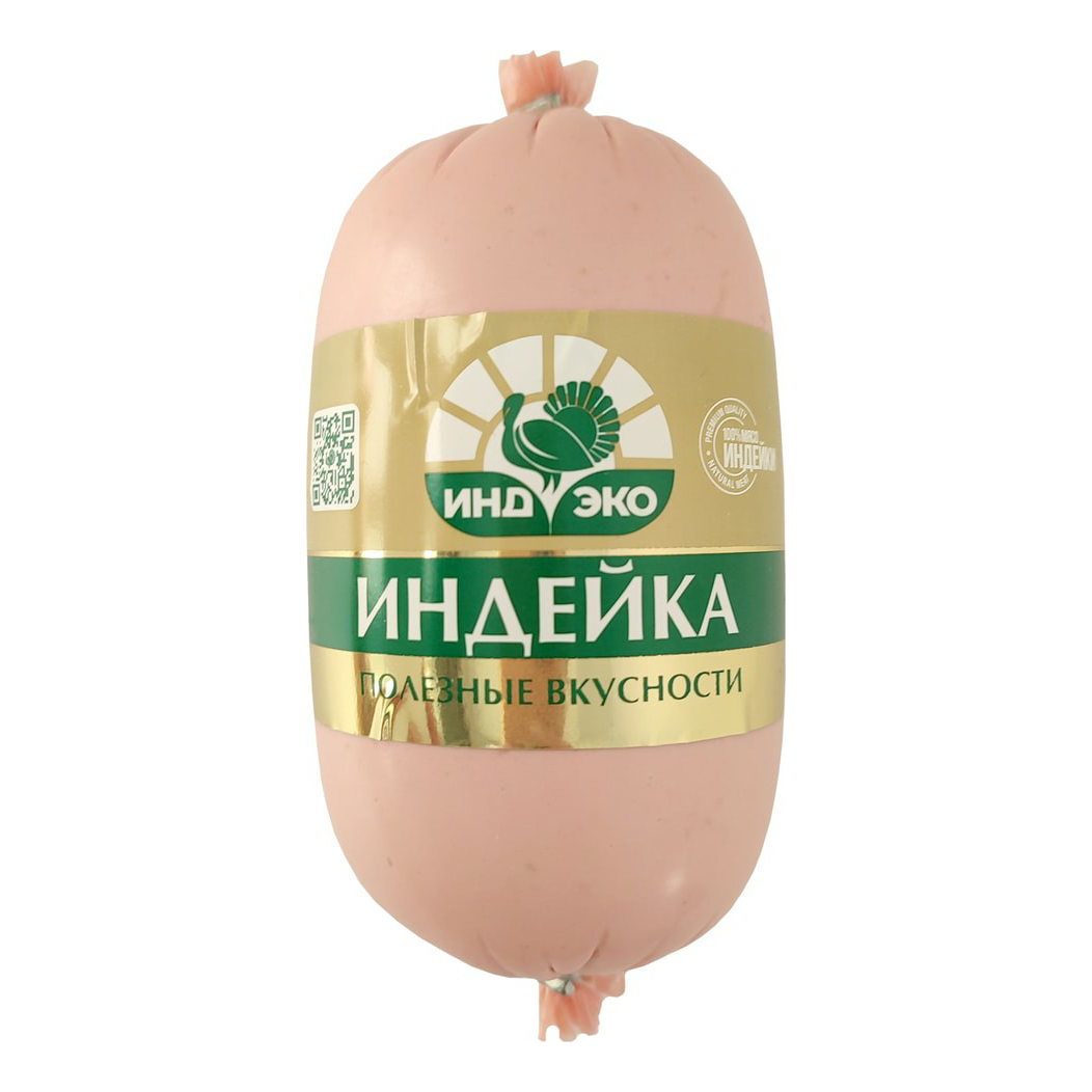 

Колбаса вареная ИндЭко Ветчинно-рубленая премиум из индейки 400 г
