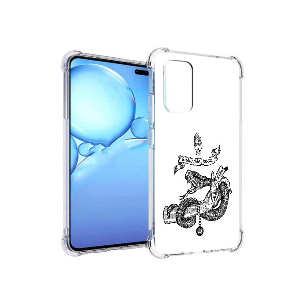 

Чехол MyPads Tocco для Vivo V19 змея на руке рисунок (PT147328.392.366), Прозрачный, Tocco