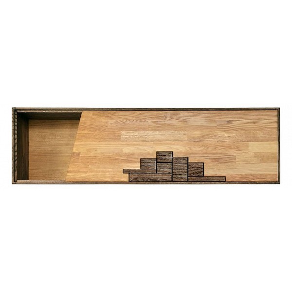 

Полка навесная Белфан Irving Design графит, бейц-масло 124x32x35 см, Irving Design