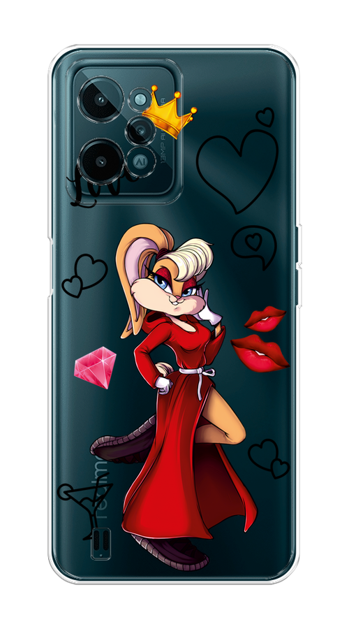 

Чехол на Realme C31 "Rich Lola Bunny", Красный;бежевый;оранжевый, 259350-6