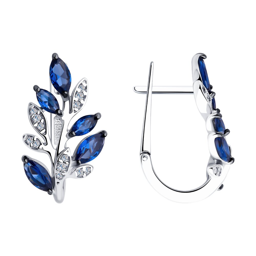 

Серьги из серебра SOKOLOV 94026493, фианит, 94026493