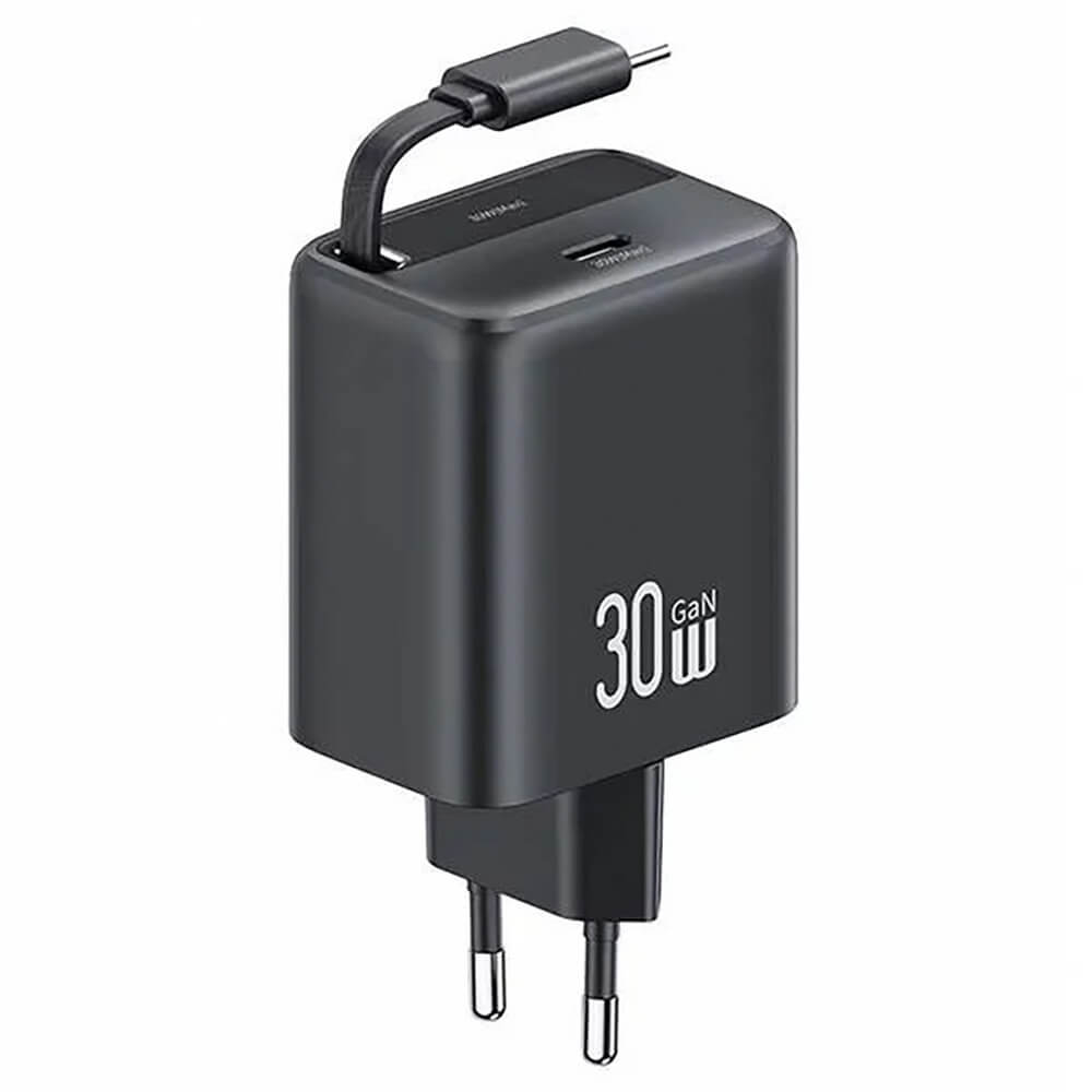 

Сетевое зарядное устройство Usams CC241 type-c 1xUSB Type-C 3 А черный, CC241