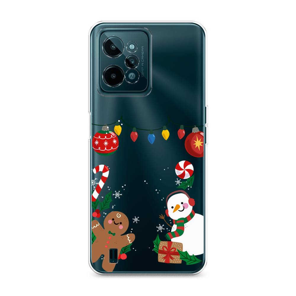

Чехол на Realme C31 "Новогоднее настроение", Коричневый;красный;зеленый, 259350-5